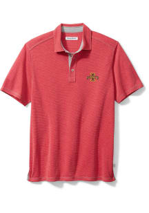 Tommy Bahama Iowa State Cyclones Mens Red Sport Paradiso Short Sleeve Polo