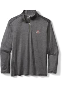 Tommy Bahama Ohio State Buckeyes Mens Red Sport Delray Long Sleeve 1/4 Zip Pullover