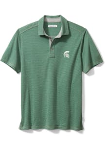 Tommy Bahama Michigan State Spartans Mens Green Sport Paradiso Cove Short Sleeve Polo