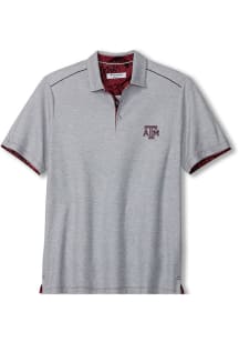 Tommy Bahama Texas A&amp;M Aggies Mens Grey Sport Tailgater Short Sleeve Polo