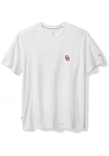 Tommy Bahama Oklahoma Sooners White Playa Ball Short Sleeve Fashion T Shirt