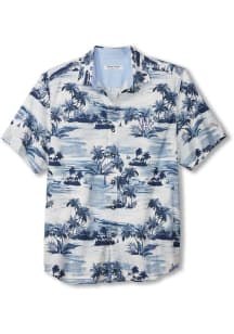 Tommy Bahama Kentucky Wildcats Mens Blue Sport Tropical Horizons Short Sleeve Dress Shirt