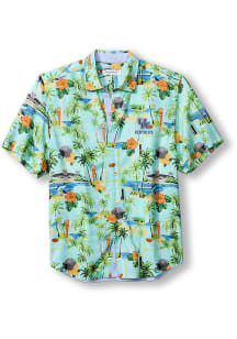 Tommy Bahama Kentucky Wildcats Mens Light Blue Endzone Isles Short Sleeve Dress Shirt