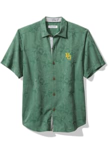 Tommy Bahama Baylor Bears Mens Green Sport Coconut Short Sleeve Dress Shirt