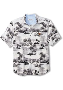 Tommy Bahama Kansas City Chiefs Mens Black Tropical Horizons Short Sleeve Dress Shirt