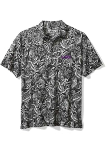 Tommy Bahama LSU Tigers Mens Charcoal Tropical Score Short Sleeve Polo