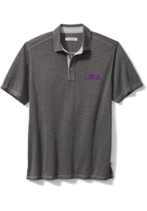 Tommy Bahama LSU Tigers Mens Charcoal Sport Paradiso Cove Short Sleeve Polo
