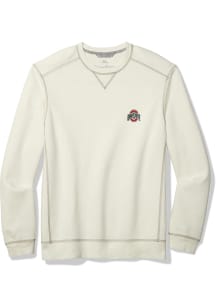 Tommy Bahama Ohio State Buckeyes Mens White Sport Tobago Long Sleeve Fashion Sweatshirt
