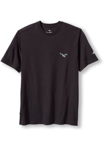 Tommy Bahama Philadelphia Eagles Black SAVED BY THE WAVE Short Sleeve Fashion T Shirt
