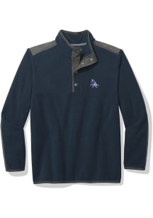 Tommy Bahama Dallas Cowboys Mens Navy Blue FIELD RUNNER SNAP Long Sleeve 1/4 Zip Pullover