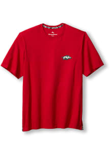 Tommy Bahama Arkansas Razorbacks Red Sport Bali Beach Crew Short Sleeve Fashion T Shirt
