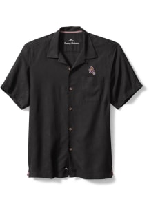 Tommy Bahama Arizona State Sun Devils Mens Black Sport Tropic Isles Camp Short Sleeve Dress Shir..