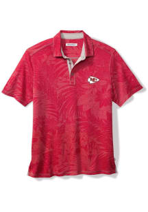 Tommy Bahama Kansas City Chiefs Mens Red Sport Santiago Paradise Short Sleeve Polo