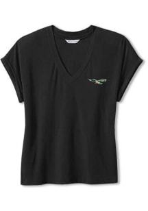 Tommy Bahama Philadelphia Eagles Womens Black Kauai Short Sleeve T-Shirt