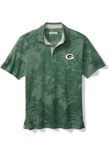 Tommy Bahama Green Bay Packers Mens Green Santiago Paradise Short Sleeve Polo