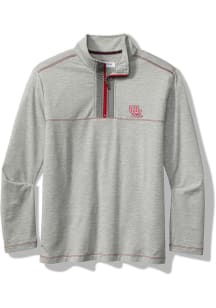 Tommy Bahama Houston Cougars Mens Grey HIGH SCORE HALF ZIP Long Sleeve Qtr Zip Pullover