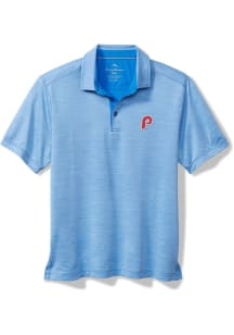 Tommy Bahama Philadelphia Phillies Mens Light Blue San Raphael Short Sleeve Polo