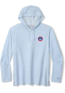 Tommy Bahama Chicago Cubs Mens Light Blue NEW COASTA VERA HOODIE Long Sleeve Hoodie