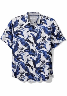 Tommy Bahama Kansas City Royals Mens Blue SUNNYVALE BLOOMS CAMP Short Sleeve Dress Shirt