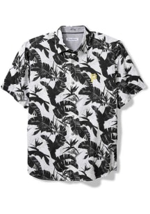 Tommy Bahama Pittsburgh Pirates Mens Black SUNNYVALE BLOOMS CAMP Short Sleeve Dress Shirt