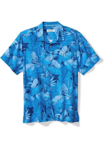 Tommy Bahama Kansas City Royals Mens Light Blue SPORT BAHAMA COAST NUEVO FRONDS CAMP Short Sleeve..
