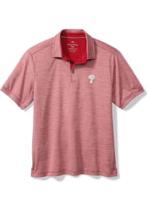 Tommy Bahama Philadelphia Phillies Mens Red SPORT SAN RAPHAEL POLO Short Sleeve Fashion Polo