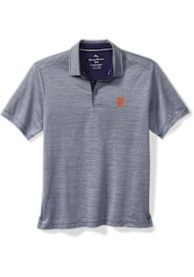 Tommy Bahama Detroit Tigers Mens Navy Blue SPORT SAN RAPHAEL POLO Short Sleeve Fashion Polo
