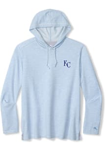 Tommy Bahama Kansas City Royals Mens Light Blue NEW COASTA VERA HOODIE Long Sleeve Hoodie