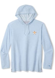 Tommy Bahama Houston Astros Mens Light Blue NEW COASTA VERA HOODIE Long Sleeve Hoodie