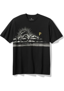 Tommy Bahama Pittsburgh Pirates Black Catch the Sunset Short Sleeve Fashion T Shirt