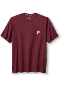Tommy Bahama Philadelphia Phillies Maroon Sport Bali Beach Short Sleeve Fashion T Shirt