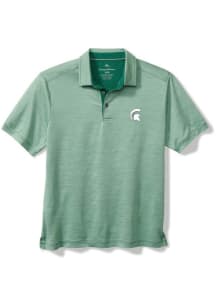 Mens Michigan State Spartans Green Tommy Bahama Sport San Raphael Short Sleeve Polo Shirt