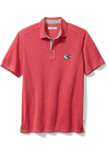 Tommy Bahama Kansas City Chiefs Mens Red Sport Paradiso Cove Short Sleeve Polo