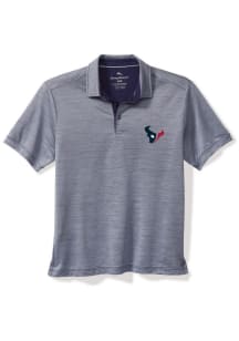 Tommy Bahama Houston Texans Mens Navy Blue SPORT SAN RAPHAEL POLO Short Sleeve Polo