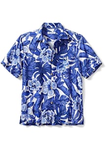Tommy Bahama Indianapolis Colts Mens Blue Floral Lush Camp Short Sleeve Dress Shirt