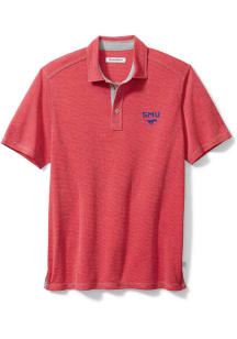 Tommy Bahama SMU Mustangs Mens Red Sport Paradiso Cove Short Sleeve Fashion Polo