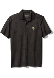 Tommy Bahama Minnesota Vikings Mens Grey Palm Coast Palmera Short Sleeve Polo