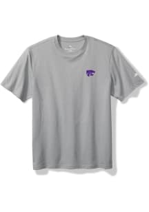 K-State Wildcats Grey Tommy Bahama Touchdown To Paradise Short Sleeve T Shirt