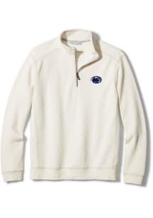 Tommy Bahama Penn State Nittany Lions Mens White SPORT TOBAGO BAY Long Sleeve Qtr Zip Fashion Pull..