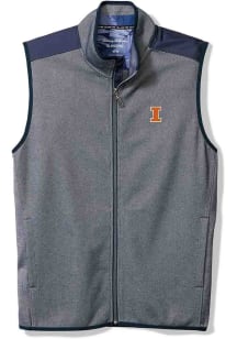 Mens Illinois Fighting Illini Navy Blue Tommy Bahama TURF AND TREK FZ Vest