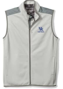 Tommy Bahama Kentucky Wildcats Mens Grey TURF AND TREK FZ Sleeveless Jacket