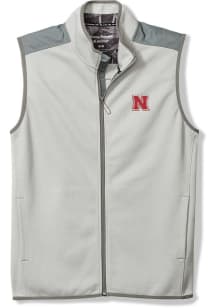 Mens Nebraska Cornhuskers Grey Tommy Bahama TURF AND TREK FZ Vest