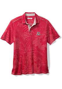 Tommy Bahama Arizona Wildcats Mens Red SPORT SANTIAGO PARADISE Short Sleeve Fashion Polo