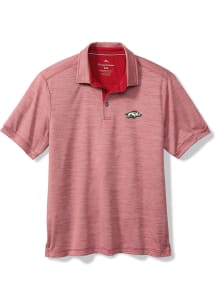 Tommy Bahama Arkansas Razorbacks Mens Red SPORT SAN RAPHAEL Short Sleeve Fashion Polo