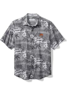 Tommy Bahama Oklahoma State Cowboys Mens Black Sport Coconut Point Isla Palmetta Short Sleeve Dr..