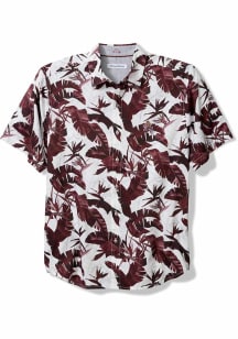 Tommy Bahama Arizona State Sun Devils Mens Maroon Sunnyvale Blooms Short Sleeve Dress Shirt