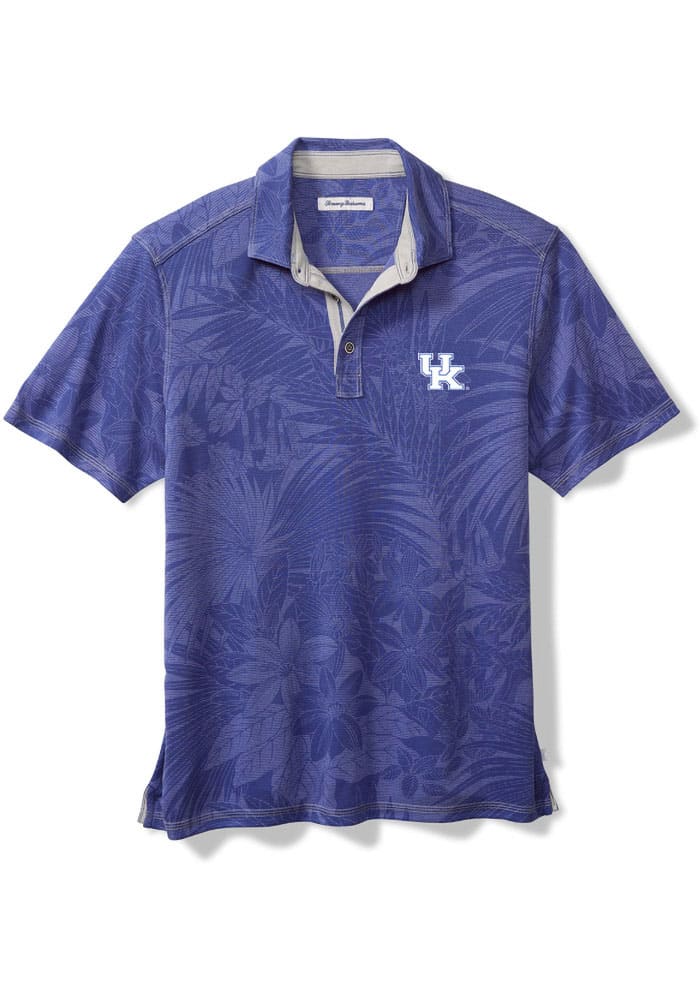 Tommy Bahama Kentucky Wildcats Mens Blue Sport Santiago Paradise Short Sleeve Polo