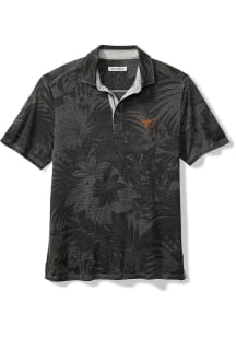 Tommy Bahama Texas Longhorns Mens Charcoal Sport Santiago Paradise Short Sleeve Polo