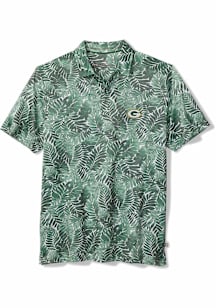 Tommy Bahama Green Bay Packers Mens Green Palm Mirage Short Sleeve Fashion Polo