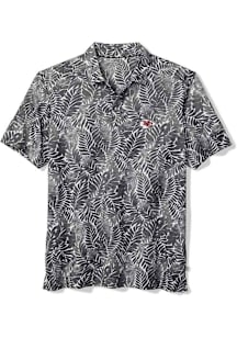 Tommy Bahama Kansas City Chiefs Mens Black Palm Mirage Short Sleeve Fashion Polo